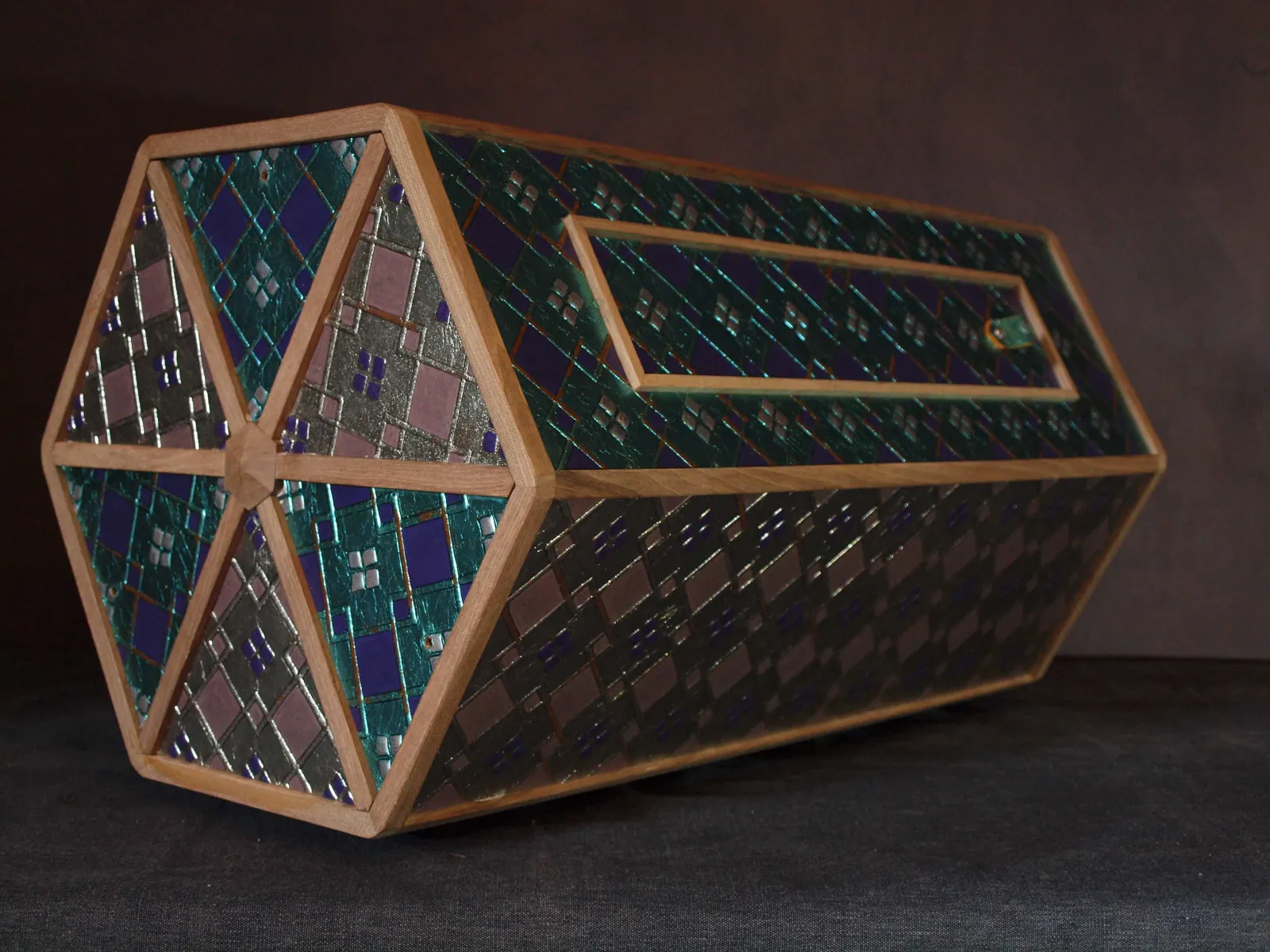 Blue reliquary made by Lutson