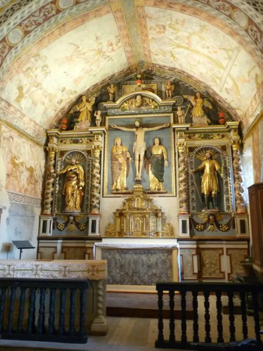 Devant d'autel réalisé par l'atelier Lutson