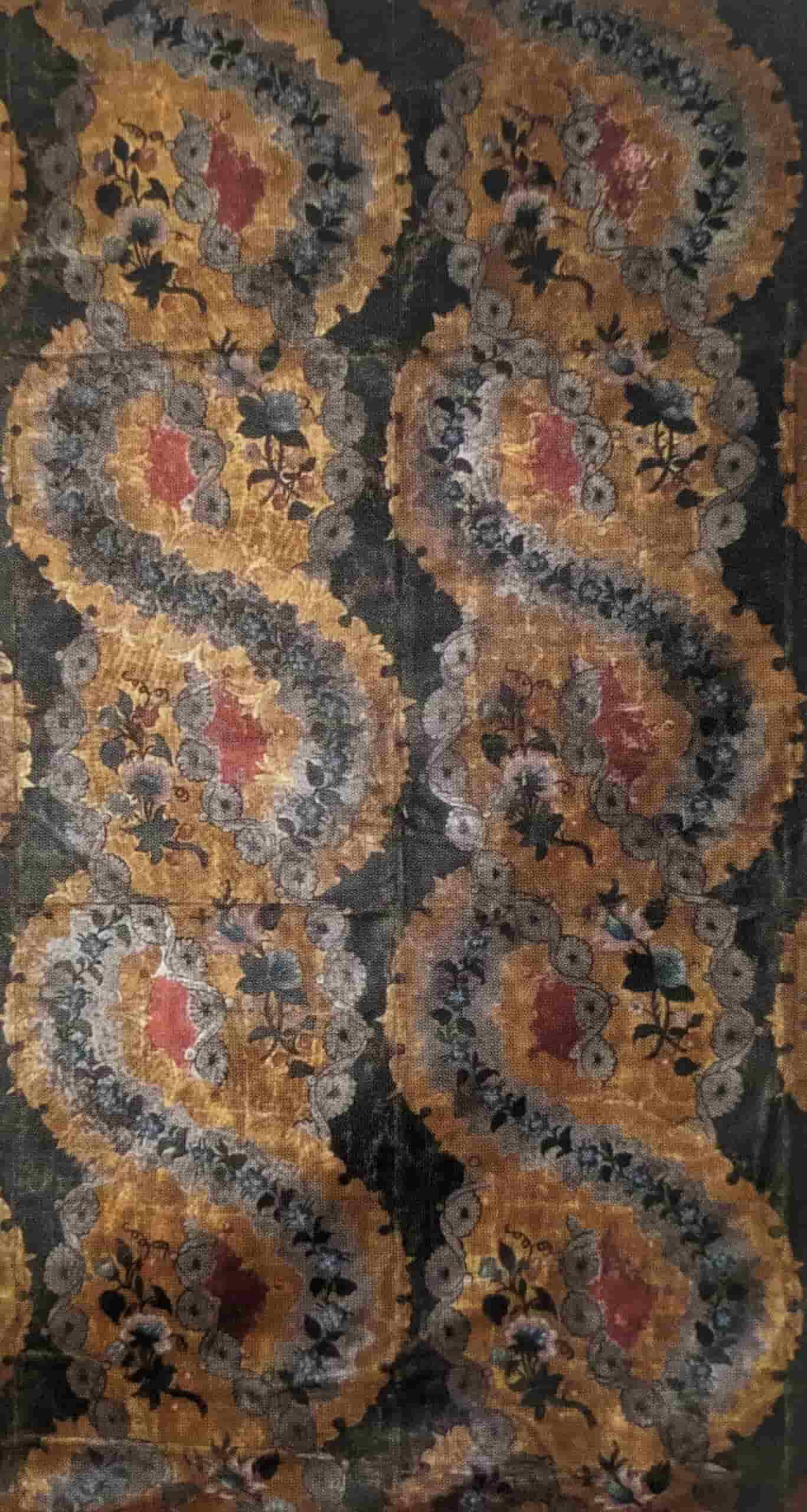 Panneau de cuir doré ciselé, Italie, fin XVIIIe siècle